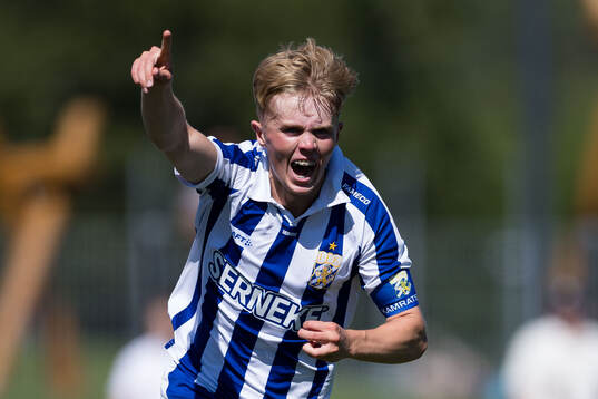 IFK Göteborgs Edvin Nordling jublar