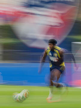 Anthony Elanga of the Swedish national football team at a