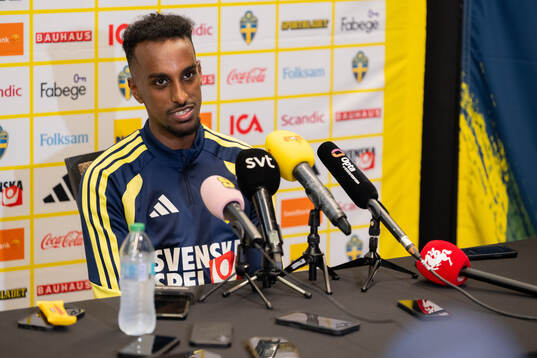 Taha Ali of the Swedish men's national football team