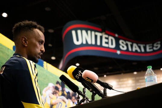 Taha Ali of the Swedish men's national football team