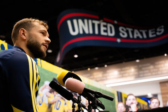 Jesper Karlström of the Swedish men's national football