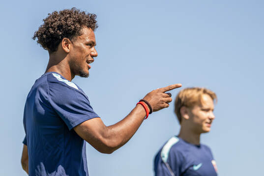 Oscar Bobb of the Norwegian national football team at a