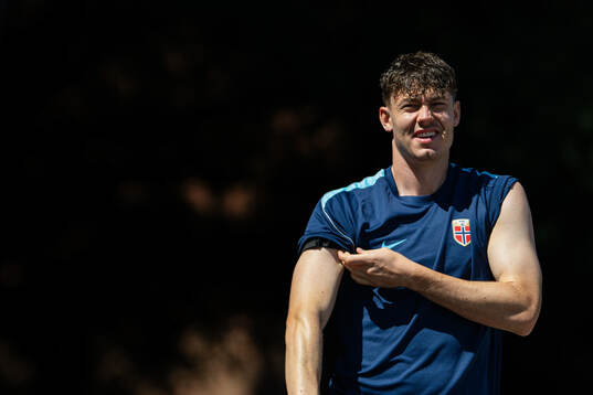 Jørgen Strand Larsen of the Norwegian national football