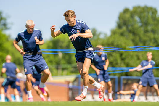 Martin Ødegaard of the Norwegian national football team at