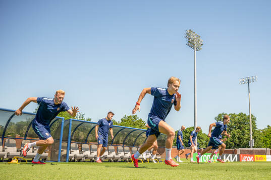 Andreas Schjelderup of the Norwegian national football team