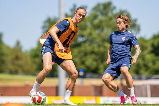 Thelo Aasgaard and Patrick Berg of the Norwegian national