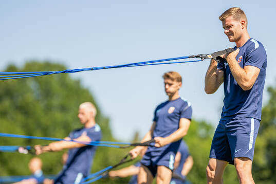 Alexander Sørloth of the Norwegian national football team
