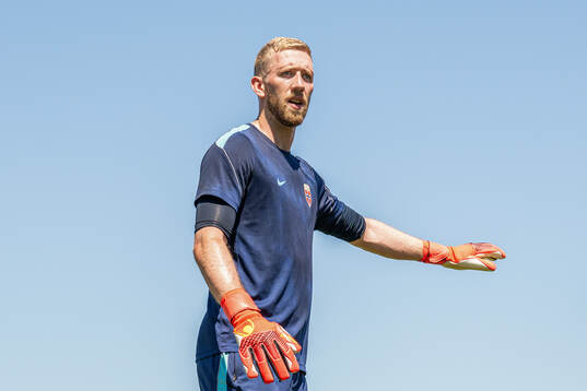 Goalkeeper Egil Selvik of the Norwegian national football