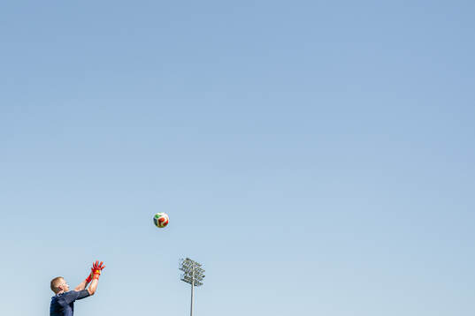 Goalkeeper Egil Selvik of the Norwegian national football