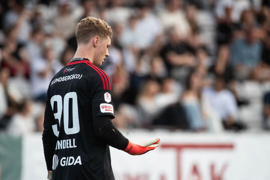 Sandvikens målvakt Otto Lindell deppar