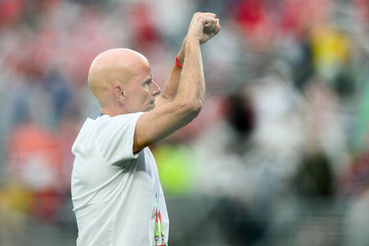 Head coach Ståle Solbakken of Norway