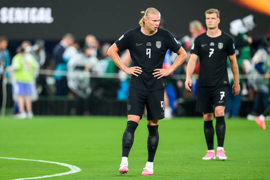 Erling Braut Haaland and Alexander Sørloth of Norway