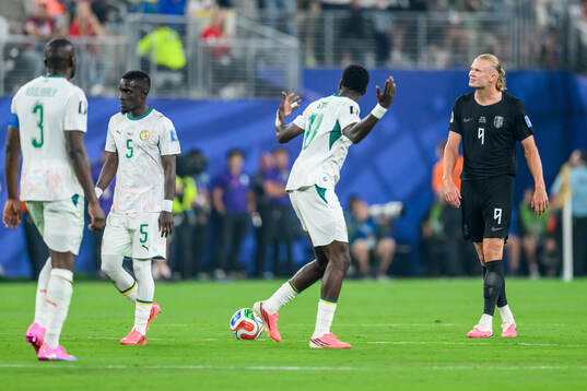 Erling Braut Haaland of Norway looks dejected
