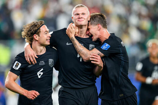 Patrick Berg, Erling Braut Haaland and David Møller Wolfe