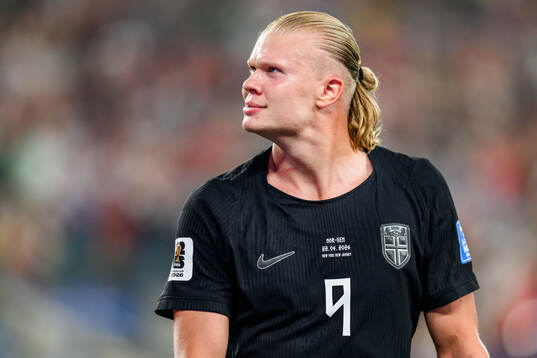 Erling Braut Haaland of Norway celebrates