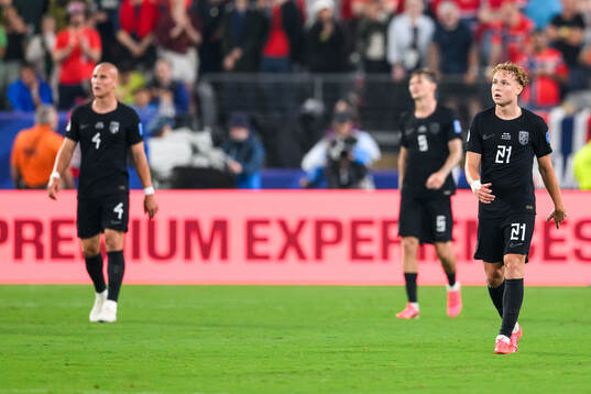 Andreas Schjelderup of Norway looks dejected