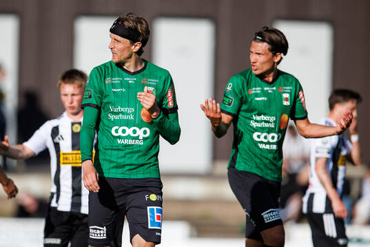 Varbergs Joakim Lindner och Noah Johansson deppar