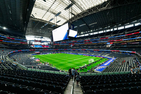 Interior view of Dallas stadium ahead the FIFA World Cup
