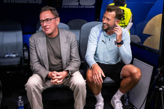 Head coach Ralf Rangnick of Austria