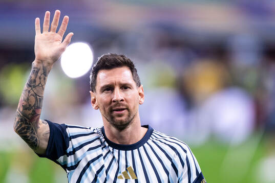 Lionel Messi of Argentina
