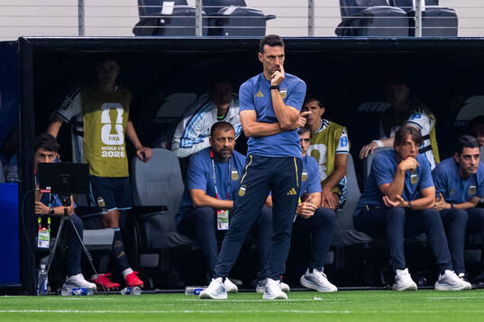 Head coach Lionel Sebastián Scaloni of Argentina