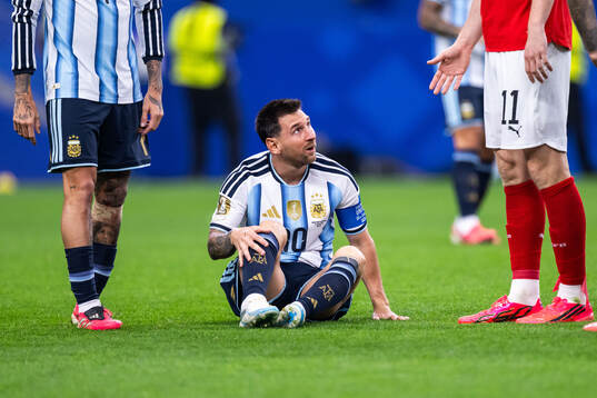 Lionel Messi of Argentina