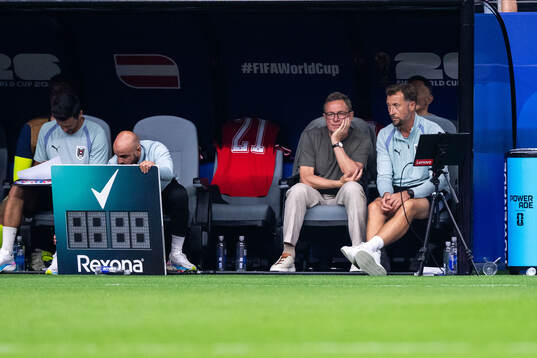 Head coach Ralf Rangnick of Austria