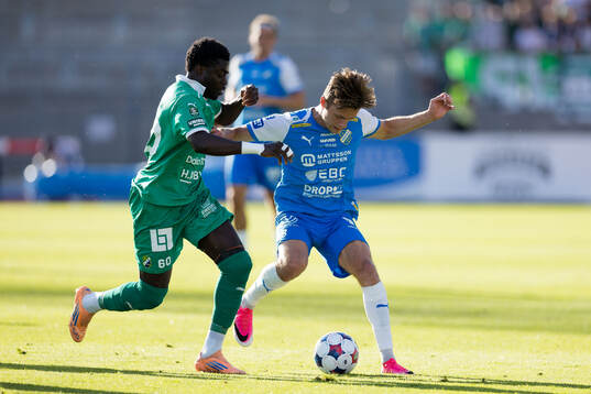 Ljungskiles Gideon Mensah och Oddevolds Gustav Forssell