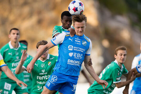 Ljungskiles Gideon Mensah och Oddevolds Gustav Forssell
