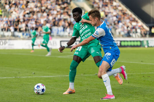 Ljungskiles Gideon Mensah och Oddevolds Gustav Forssell