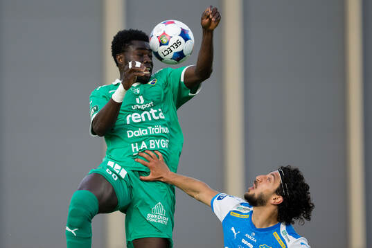 Ljungskiles Gideon Mensah och Oddevolds Leonardo Farah