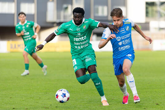 Ljungskiles Gideon Mensah och Oddevolds Gustav Forssell