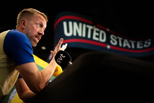 Bläddra bland fler bilder av Football, FIFA World Cup 2026, day 12, Sweden, Press Meet, Graham Potter