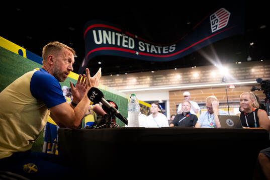 Head coach Graham Potter of the Swedish men's national