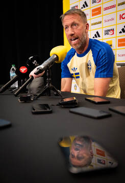 Head coach Graham Potter of the Swedish men's national
