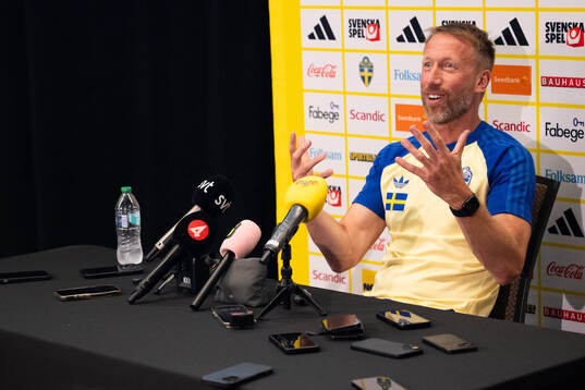 Head coach Graham Potter of the Swedish men's national