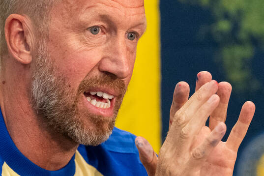 Head coach Graham Potter of the Swedish men's national