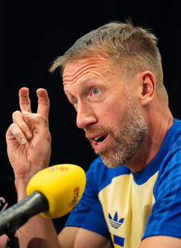 Head coach Graham Potter of the Swedish men's national