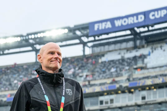 Head coach Ståle Solbakken of Norway