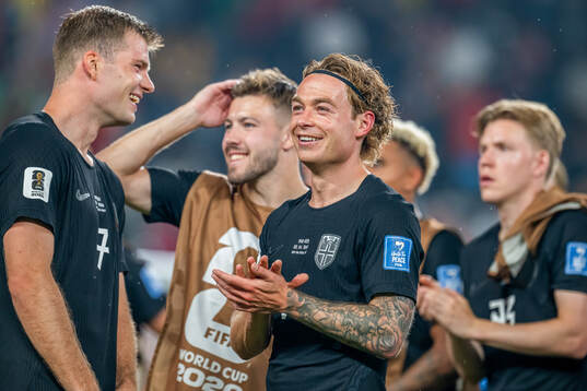 Patrick Berg of Norway celebrates