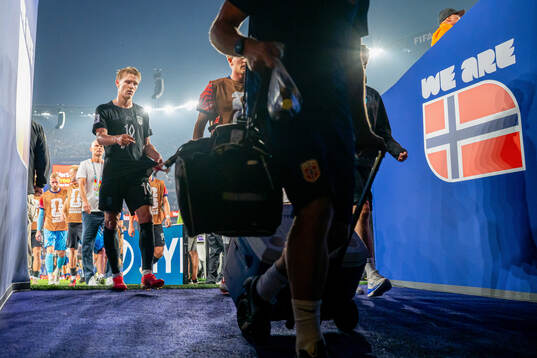 Martin Ødegaard of Norway at half-time