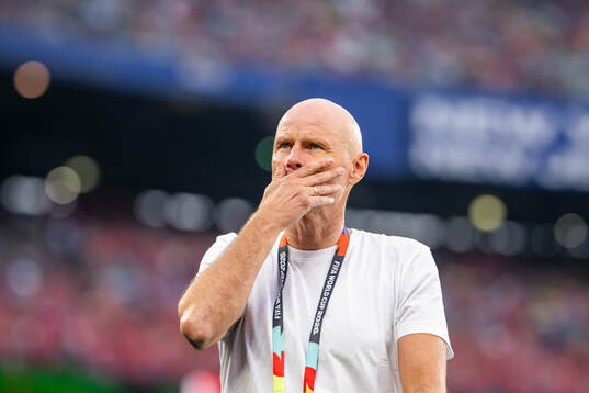 Head coach Ståle Solbakken of Norway