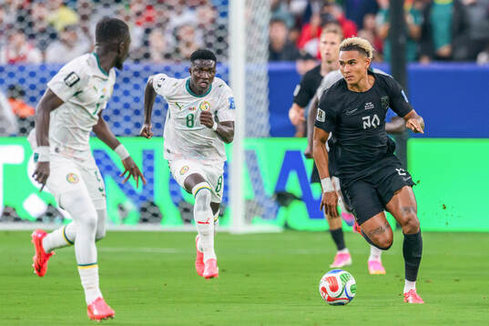Lamine Camara of Senegal and Antonio Nusa of Norway