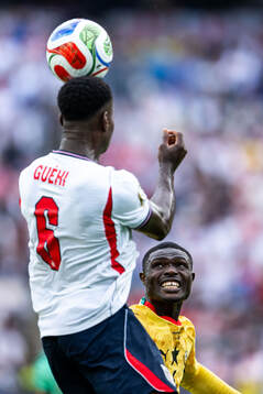 Marc Guehi of England and Jonas Adjetey of Ghana