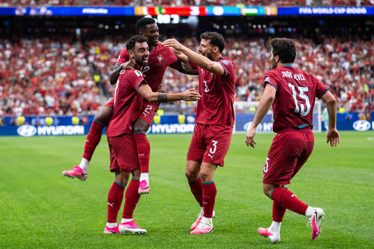 Bruno Fernandes, Nelson Semedo, Joao Cancelo and Joao Neves