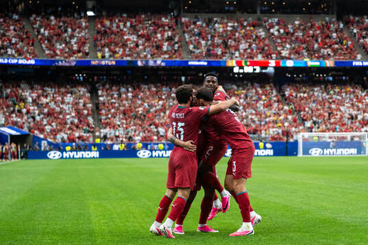 Bruno Fernandes, Nelson Semedo, Joao Cancelo and Joao Neves