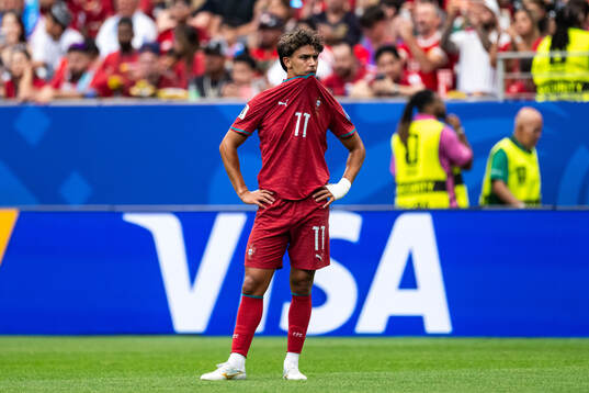 Joao Felix of Portugal looks dejected