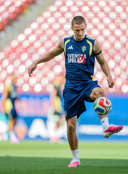 Gustaf Lagerbielke of the Swedish national football team at