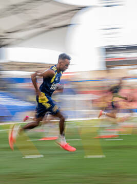Taha Ali of the Swedish national football team at a
