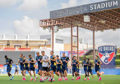 Players of the Swedish national football team at a training